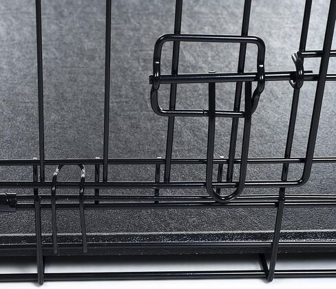 بت ميكر قفص للكلاب قابل للطي ببابين مقاس XL - 42 × 28 انش in Saudi Arabia