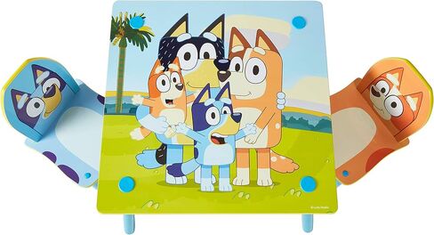 Bluey Furniture - Includes Table and 2 Chairs - Perfect for Arts & Crafts, Multi Color in Saudi Arabia