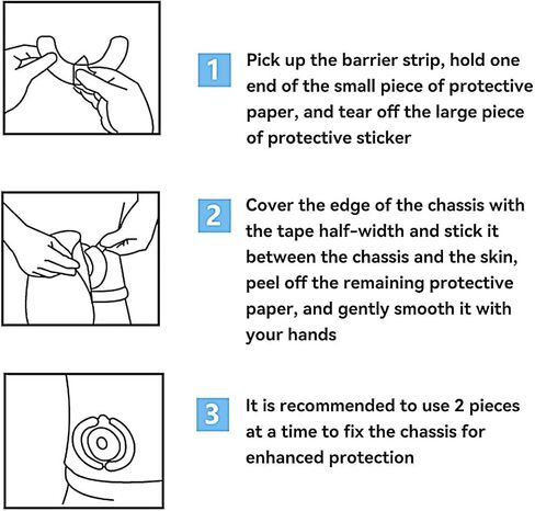 شرائط حاجز غرواني هيدروكولويد من ستياوسي، مطاط مقاوم للماء، لوازم الفطور لختم رائحة كيس ستوما الفطري - علبة من 20 قطعة in Kuwait