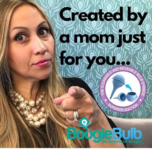 BoogieBulb Baby شفاط الأنف ومصاصة Booger لحديثي الولادة والأطفال الصغار والكبار - خالية من BPA - حقنة لمبة زرقاء بحجم 2 أونصة - منظف آمن للأنف - مصاصة أنف للأذن قابلة للتنظيف وقابلة لإعادة الاستخدام in Kuwait