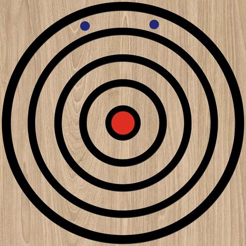 Axe Throwing Target Template Stainless Steel Target Template Stencil Comes with 3 Markers Axe Throwing Target Board Stencil Axe Throwing Set for Drawing Target Template, 20 x 2 Inches (Simple) in Kuwait