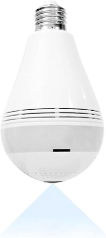 Kopfus WiFi Bulb Camera Light, 1080P Smart Security Camera Bulb, Wireless 360 Fisheye Camera Lamp with Floodlight & IR Night Vision/Motion Detection/Alert Events/Cloud & SD Card Storage/V380 App/M7 in Kuwait