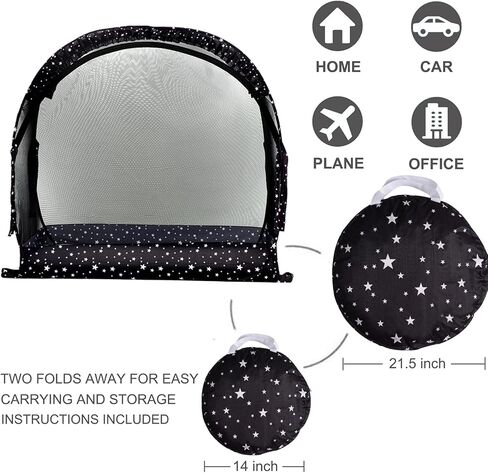 JOINSI Baby Safety Crib Tent - Crib Canopy to Keep Infant from Climbing Out, Pop Up Mesh Net with Organizer in Kuwait