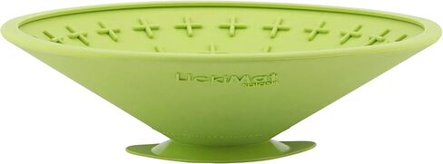 LickiMat Splash, Dog Slow Feeder Bowl Lick Mat, Boredom Anxiety Reducer, Sticks to Smooth Surface; Perfect for Food, Treats, Yogurt, or Peanut Butter. Fun Alternative to a Slow Feed Dog Bowl, Orange in Kuwait