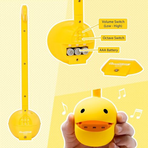 Otamatone Classic [الإصدار الإنجليزي] آلة موسيقية إلكترونية يابانية صفراء محمولة من اليابان Maywa Denki هدية للأطفال والكبار in Saudi Arabia