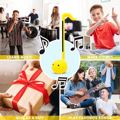 Otamatone Classic [الإصدار الإنجليزي] آلة موسيقية إلكترونية يابانية صفراء محمولة من اليابان Maywa Denki هدية للأطفال والكبار in Saudi Arabia