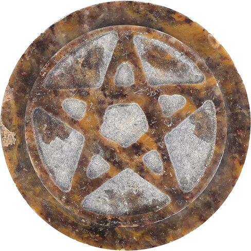 Soapstone Carved Altar Tile - 2 Pack - 3 Inches (Triquetra) in Saudi Arabia