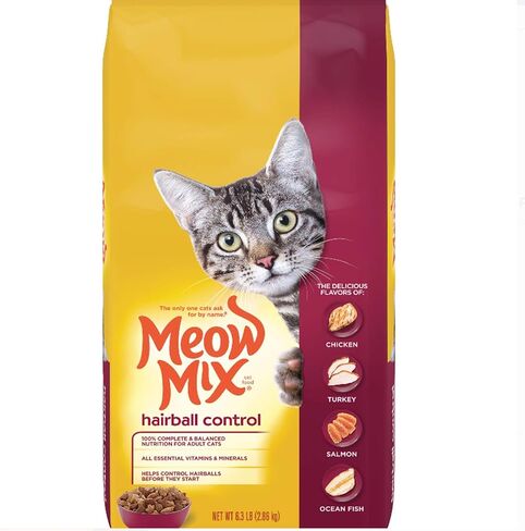 Meow Mix Hairball Control Dry Cat Food, 6.3 Pound Bag in Kuwait