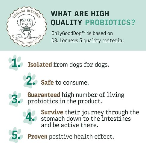 Only Good Dog Daily Probiotics for Dogs, Dog Probiotic Powder with Digestive Enzymes for Digestive Health, Gut Flora, Diarrhea, Fur & Skin Health, Immune Support - Flavorless (25 Sticks) in Saudi Arabia