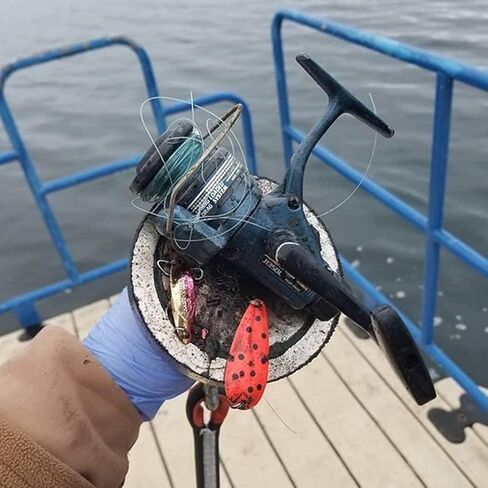 Grtard Neodymium Magnet Fishing Kit, 700lbs Double Side Fishing Magnet Heavy Duty Rare Earth Magnet with Countersunk Hole Eyebolt for Retrieving Items in River, Lake, Beach, Lawn - 2.36inch Diameter in Saudi Arabia
