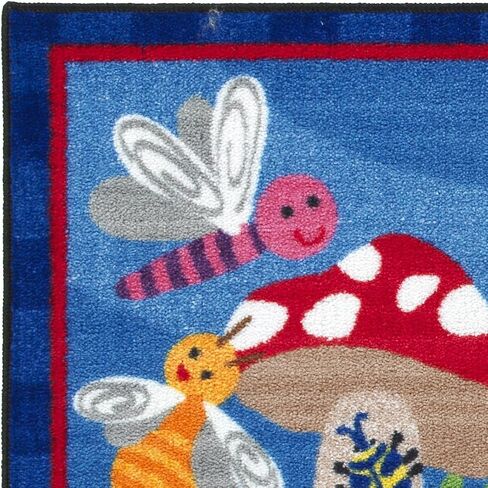 سجاد Flagship CE419-12W Cutie Bugs، سجادة لغرفة الأطفال في الفصول الدراسية، مستطيلة الشكل، مقاس 7.62 سم × 12.7 سم in Saudi Arabia