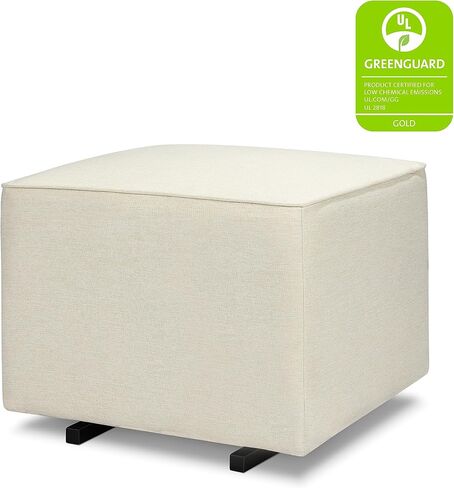 DaVinci Universal Gliding Ottoman in Frost Grey, GREENGUARD Gold & CertiPUR-US Certified in Saudi Arabia