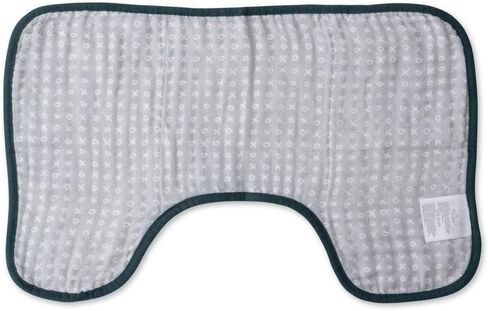 قطعة قماش للتجشؤ من قطن الموسلين باللون الأحمر للأطفال - 8 بوصة × 5 بوصة × 1.2 بوصة - 100% قطن - يمكن غسلها في الغسالة - 4 طبقات ماصة وخفيفة الوزن - تصميمات مرحة - قابلة للعكس وقابلة للطي - للجنسين (لغة الحب) in Kuwait