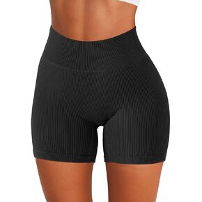 SUUKSESS Women Ribbed Seamless Leggings High Waisted Workout Gym Yoga Pants in Saudi Arabia