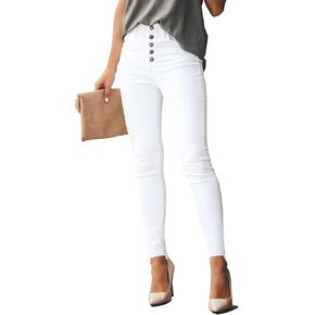 POTILI Womens Ripped Jeans Stretch Skinny Jeans for Women Butt Lifting Distressed Jeans High Waisted Denim Pants Light Blue in Saudi Arabia