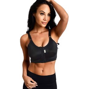 Best Support Post Surgical Bra - i-Bra - Front Closure Compression Bras - Adjustable Straps - Wirefree