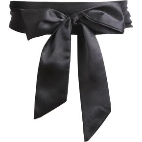 Lusofie 2M Sash Dress Belt Blue Sash Belt Long Double Side Satin Belt for Women Girls Bridal Bridesmaid