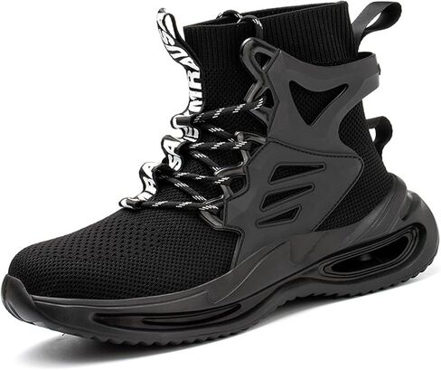 Nutropa Steel Toe Boots for Men, Lightweight Safety Work Shoes, Comfortable Breathable Composite Toe Boots Slip-Resistant Indestructible Shoes in Saudi Arabia