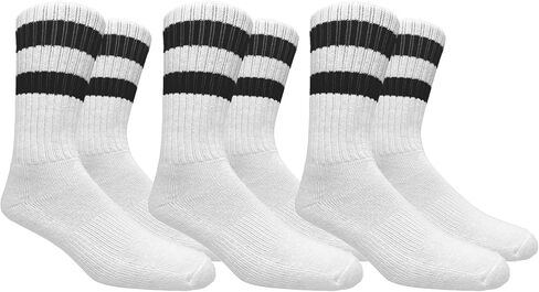 Running Mate Men's Stripe Crew Socks - 3 Pairs in Kuwait