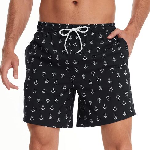 FEIXIANG Mens Quick Dry Swim Trunk with Breathable Mesh Lining Beach Shorts with Pockets in Kuwait
