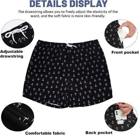 FEIXIANG Mens Quick Dry Swim Trunk with Breathable Mesh Lining Beach Shorts with Pockets in Kuwait