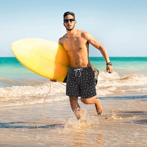 FEIXIANG Mens Quick Dry Swim Trunk with Breathable Mesh Lining Beach Shorts with Pockets in Kuwait