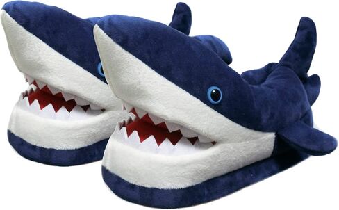Women's Fluffy Animal Slippers, Novelty Shark Whale Fish Slippers for Women and Men in Saudi Arabia