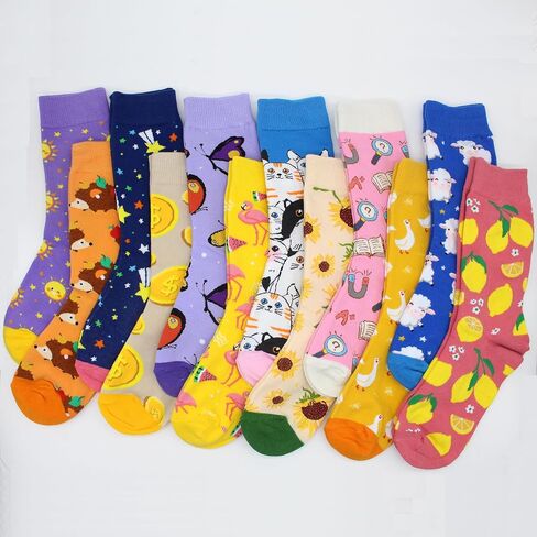 GLCMXMART Fun Socks for Women, Novelty Funny Crazy Cool funky Socks, Food Animal Cute Gifts for Women Girl in Kuwait