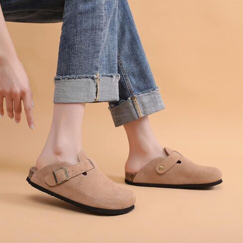 Clogs For Women, Womens Clogs And Mules House Slipers With Arch Support And Adjustable Buckle in Saudi Arabia