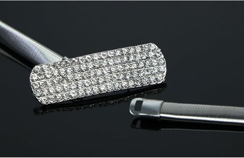 قطعتان من أحزمة الخصر النسائية المعدنية المصنوعة من حجر الراين من كيلوفلاي رفيعة قابلة للتمدد in Kuwait