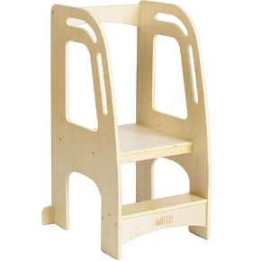 ECR4Kids Chef's Helper Kitchen Tower, Step Stool, White Wash in Saudi Arabia