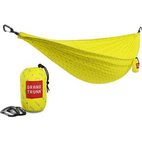 Grand Trunk Double Deluxe Hammock | 11 ft | 500 lb capacity | Lightweight parachute nylon | Fits 2 people | Packs compact for travel in Saudi Arabia