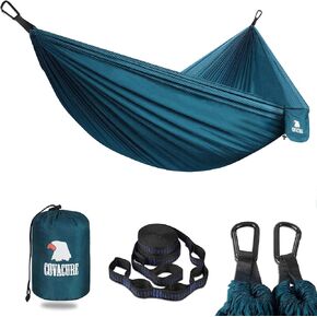 Covacure Camping Hammock - Lightweight Portable Hammocks with 2 Tree Straps, Outdoor Hammock for Indoor, Hiking, Camping, Backpacking, Travel, Garden, Beach in Kuwait