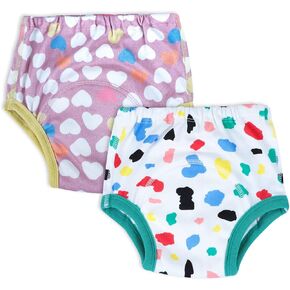ملابس داخلية للتدريب على الأطفال الصغار من MooMoo، عبوتين من سراويل تدريب النونية الماصة للأولاد والبنات - قطن 2T-6T in Kuwait