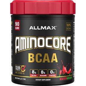 ALLMAX Nutrition AMINOCORE BCAA Powder, 8.18 Grams of Amino Acids, Intra and Post Workout Recovery Drink, Gluten Free, Pineapple Mango, 315 g