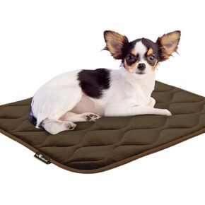 Paw Inspired Washable Padded Crate Mats for Dogs | 29" x 18" Pad, Fits 30-inch Kennels | Leakproof, Waterproof Bottom, Plush Pet Beds (Gray) in Saudi Arabia