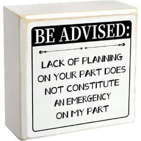 Pigort If I Manage to Survive Wood Box Sign with Saying Desk Decor 4 x 4 Inch Funny Office Box Sign Wood Plaque Block Sign Rustic Home Office Decor Coworker Gift (HOT PINK) in Kuwait