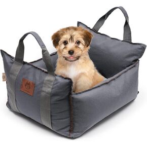 مقعد سيارة للكلاب الصغيرة قابل للفصل والغسل مقاعد معززة للكلاب مع قاعدة مضادة للانزلاق سرير محمول للسيارة للسفر in Kuwait