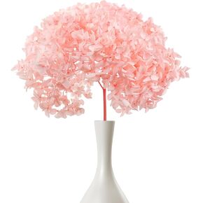 ميهواج قطعة واحدة من زهور الكوبية الوردية المجففة المحفوظة لديكور المنزل - حجم كبير بطول 17 انش مع براعم جذعية بقطر 8-10 انش لدعائم الصور، بتلات الكوبية الحقيقية للمزهرية وترتيبات الزفاف والمكتب in Kuwait