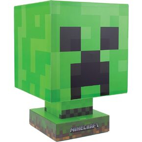 Paladone Minecraft Green Creeper Icon Lamp, 3 Brightness Levels, Night Light for Kids, Officially Licensed Minecraft Bedroom Decor in Saudi Arabia