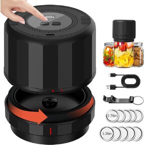 Electric Mason Jars Vacuum Sealer Kit for Canning Jars for Food Storage Kitchen, Includs 5 Wide & 5 Regular Mouth Mason Jar Lids & Can Opener in Saudi Arabia