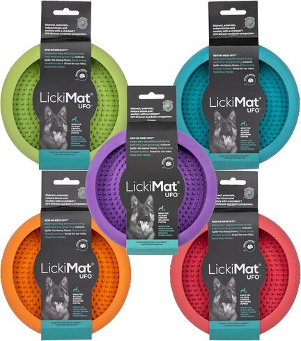 Lickimat UFO Pet Feeder, Dog Dish, Suction Cups, Wet Food in Saudi Arabia