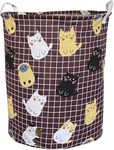 سلة غسيل من LEELI بمقابض سلة غسيل قماشية قابلة للطي، سلة تخزين مقاومة للماء منظم منزلي لغرف الأطفال، والملابس، والألعاب، وسلة أطفال 19.7×15.7 (خادمة البحر) in Kuwait