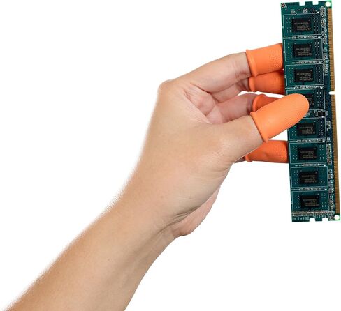 Bertech Heavy Duty Industrial Grade Finger Cots, Orange Color Small - 10 Bags FC-O-S-B 10 in Saudi Arabia