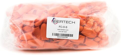 Bertech Heavy Duty Industrial Grade Finger Cots, Orange Color Small - 10 Bags FC-O-S-B 10 in Saudi Arabia