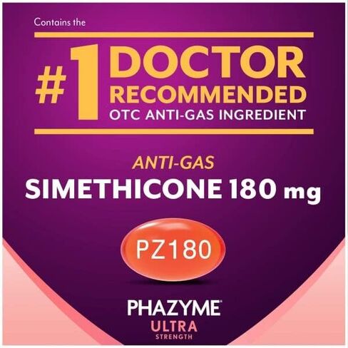 Phazyme Ultra Strength 180 mg Anti-Gas Softgels 48 Count (Pack of 2) in Kuwait