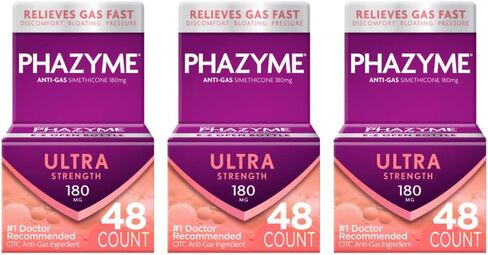 Phazyme Ultra Strength 180 mg Anti-Gas Softgels 48 Count (Pack of 2) in Kuwait
