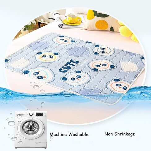 بطانات قفص خنزير غينيا من WEWAYKGJ، 4 قطع من سجادات فراش الأرانب، وسادات تبول مضادة للماء للحيوانات الأليفة الصغيرة، ناعمة غير قابلة للانزلاق وقابلة للغسل لجرو القطط شينشيلا (15.6 × 23.5 بوصة) in Kuwait