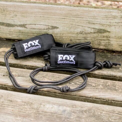 أرجوحة تخييم مزدوجة من Fox Outfitters Neolite - أرجوحة مظلات نايلون محمولة خفيفة الوزن لحقائب الظهر والسفر والشاطئ والفناء. تتضمن أشرطة الأرجوحة وحلقات تسلق الفولاذ (كاكي/أخضر زيتوني) in Kuwait