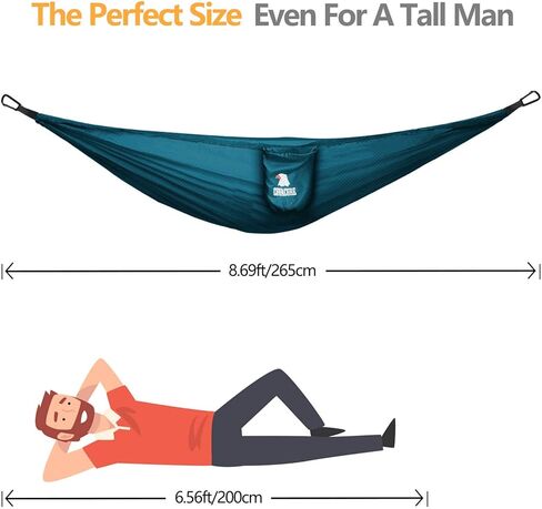 Covacure Camping Hammock - Lightweight Portable Hammocks with 2 Tree Straps, Outdoor Hammock for Indoor, Hiking, Camping, Backpacking, Travel, Garden, Beach in Kuwait